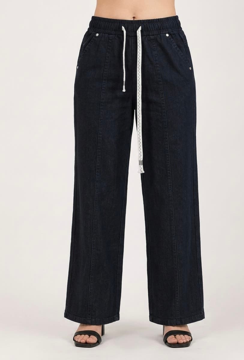 Women’s Cotton Stretch Wide-Leg Lower Pant